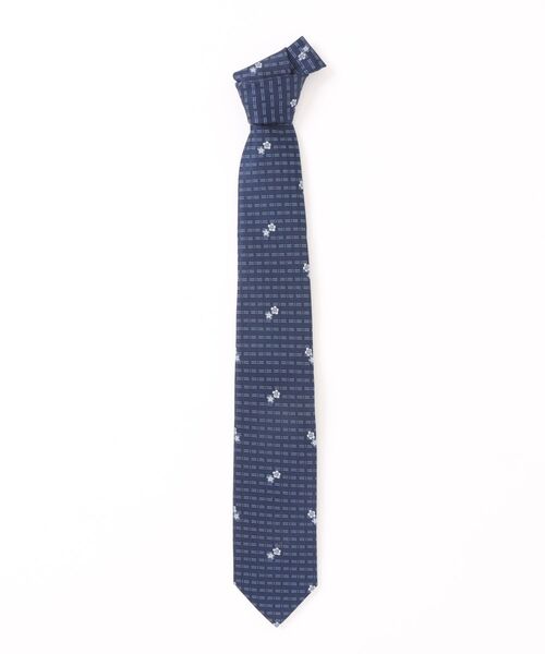 【美品】TIE YOUR TIE タイユアタイ ネクタイ TIE YOUR TIE(タイユアタイ)】シャドーフラワー柄ネクタイ