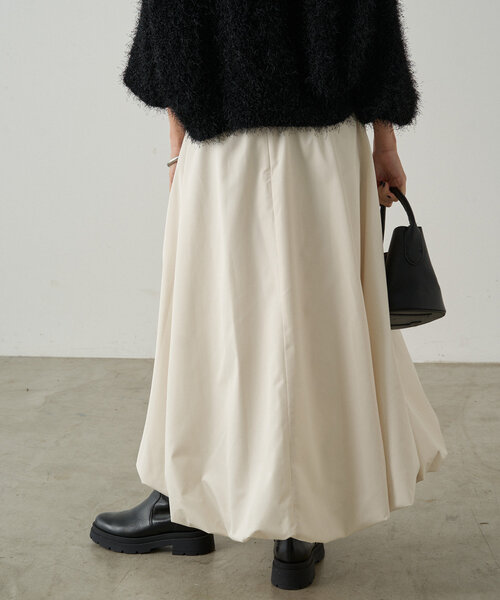 Loungedress タフタバルーンスカート　黒M Loungedress スカート タフタバルーンスカート : ZOZOTOWN Yahoo