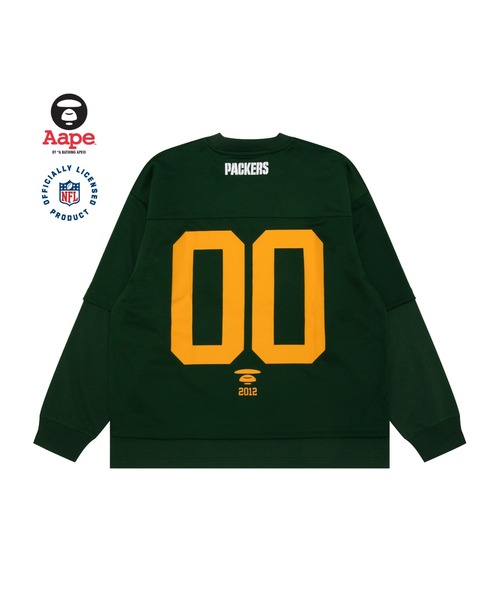 Aape アメリカンフットボールシャツ Lサイズ ブラック Aape アメリカンフットボールシャツ Lサイズ ブラック Aape L