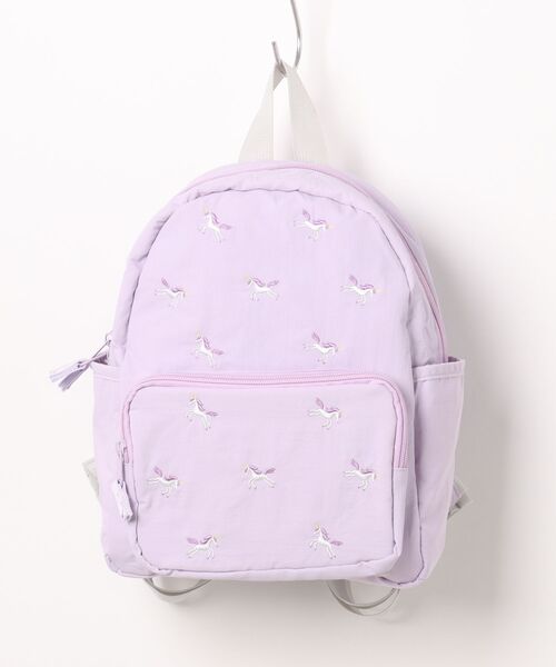 Kids Foret リュック リボン・ユニコーン・車・恐竜刺繍リュック