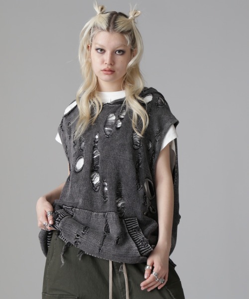 ニット セーター DankeSchon/ダンケシェーン/PIGDAMEGE KNIT NSHD レディース メンズ