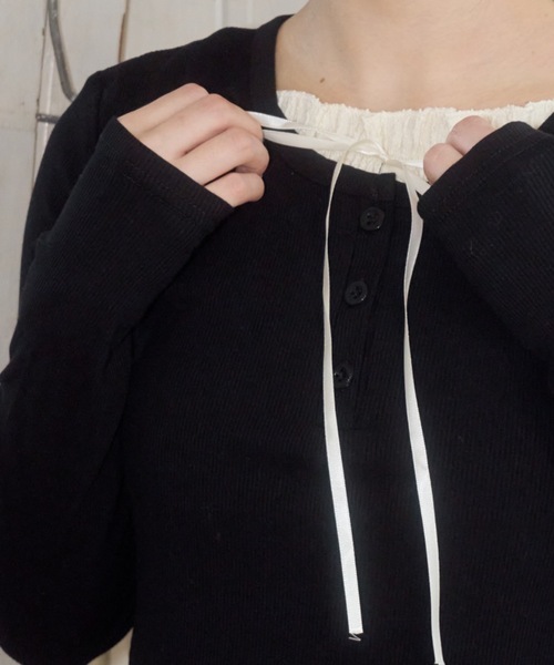 tシャツ レイヤードライクカットソー/layered like cutandsew レディース tシャツ レイヤードライクカットソー/layered like cut | JChere
