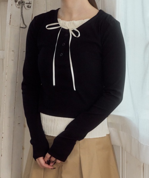 tシャツ レイヤードライクカットソー/layered like cutandsew レディース tシャツ レイヤードライクカットソー/layered like cut | JChere
