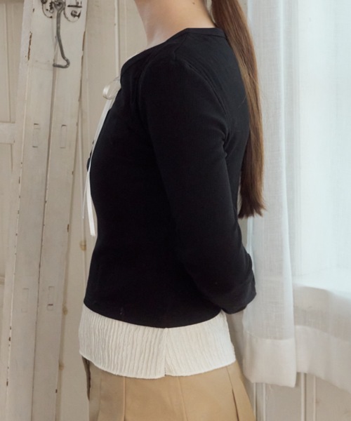 tシャツ レイヤードライクカットソー/layered like cutandsew レディース tシャツ レイヤードライクカットソー/layered like cut | JChere