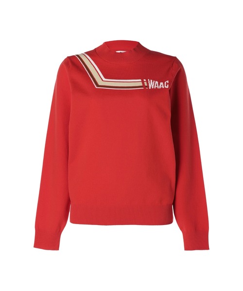 ニット セーター 「WAAC」WOMENS 変形ボーダーニット 長袖プルオーバー レディース ニット セーター 「WAAC」WOMENS 変形ボーダーニット 長袖プル
