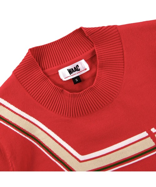 ニット セーター 「WAAC」WOMENS 変形ボーダーニット 長袖プルオーバー レディース ニット セーター 「WAAC」WOMENS 変形ボーダーニット 長袖プル