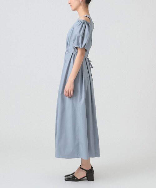 Ray BEAMS ショルダー スリット ワンピース Ray BEAMS（レイ ビームス）ショルダー スリット ワンピース
