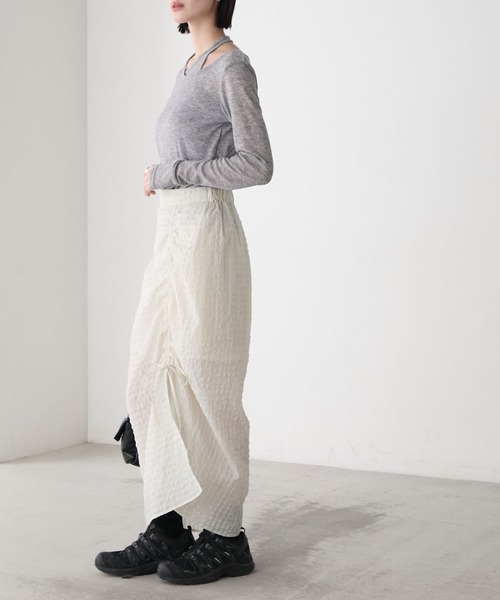 forksy.（フォルクシー） ロング スカート 「forksy.」シアーチェック