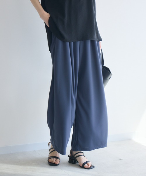 CLOCHEパンツセット cloche CLOCHE クロシェ タックパンツ 86514 レディース 接触冷