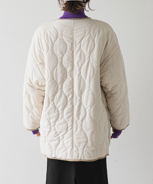 「rectangle」 キルティングブルゾン FREE アイボリー レディース_画像5