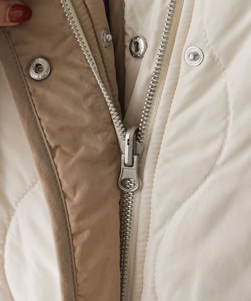 「rectangle」 キルティングブルゾン FREE アイボリー レディース_画像9