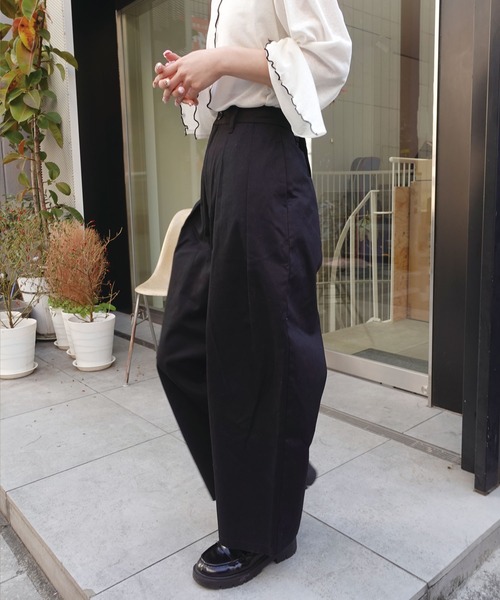 RE-PURPOSE　L'ECHOPPE ツータック チノ LE TWO TUCK COTTON PANTS - LECHOPPE