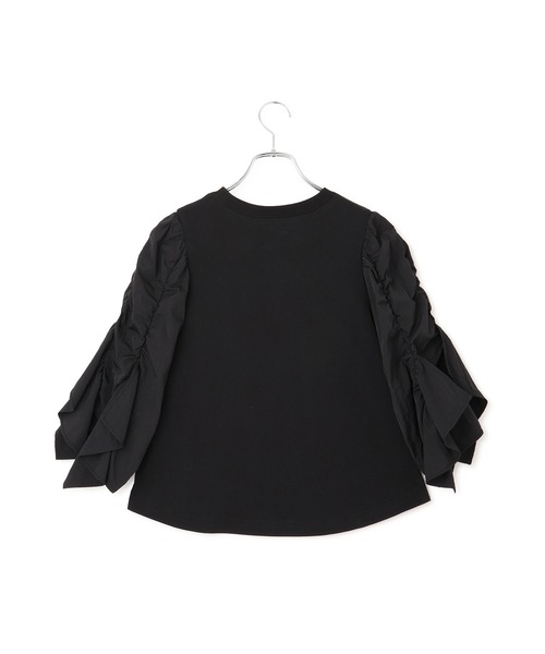 ADAM ET ROPE' tシャツ 「WEB限定」フリルスリーブカットソー