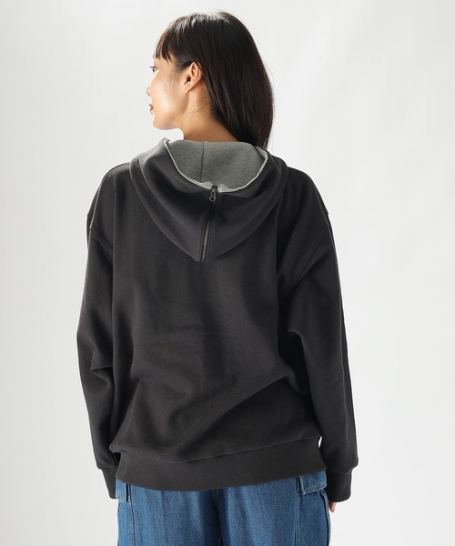 niko and...☆グレー系 ZIPニットフルオーバー niko and（ニコアンド）の「ハーフZIPラインニットプル