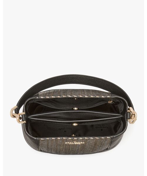 【おおちゃんページ】katespade　カゴバッグ　ストロー　レザー　黒 2280804519.jpg?1717324281