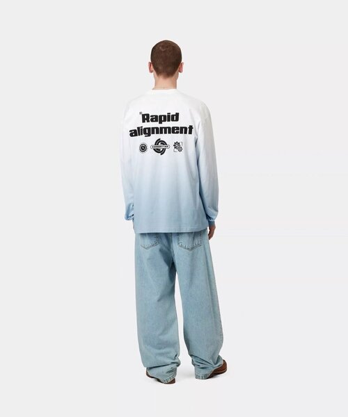 [CARHARTTWIP] L/S LIGHT WORK T-SHIRT ★大人気★ Carhartt WIP L/S Light Work T-Shirt, Pumpkin / Cherry