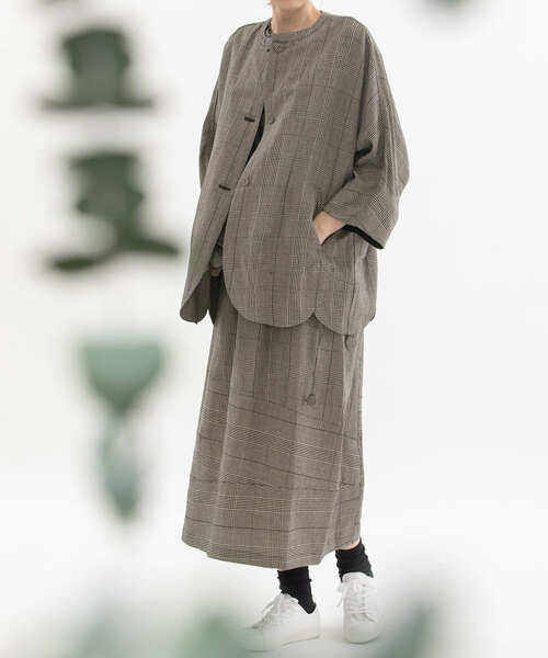 nop de nod（ノップドゥノッド） ジャケット ノーカラージャケット