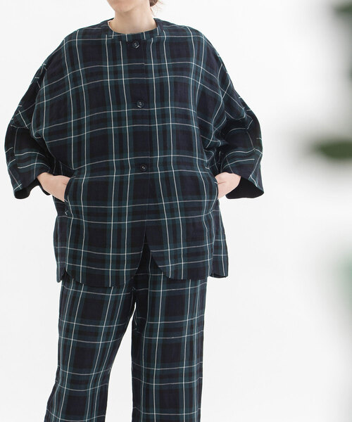 nop de nod（ノップドゥノッド） ジャケット ノーカラージャケット