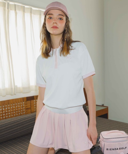 RIENDA GOLF tシャツ 「RIENDA GOLF」RDバイカラールーズ