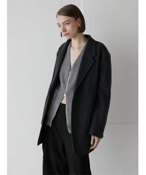 [LA PEAU DE GEM] tailored jacket 1 бежевый женский 