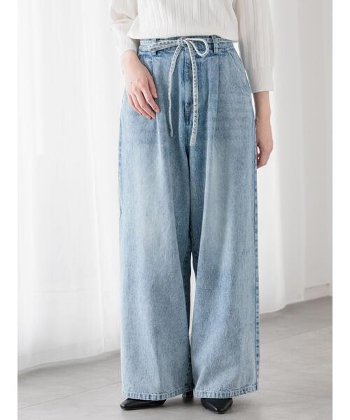 [Te chichi TERRASSE] Denim брюки M голубой женский 