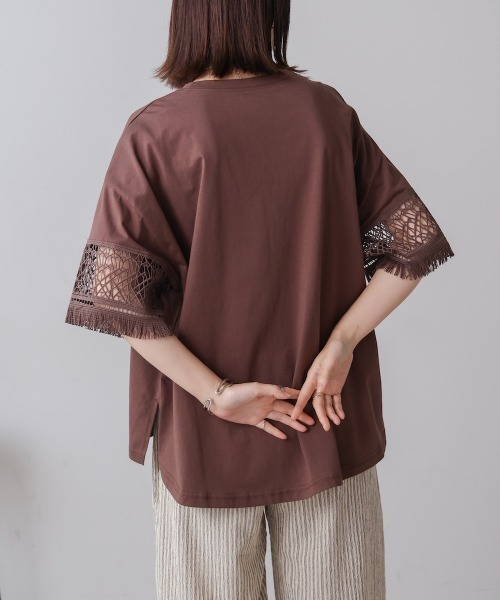 Bou Jeloud - ★美品　トップス　bou jeloud ブージュルード　レース Bou Jeloud（ブージュルード） tシャツ レーススリーブTシャツ