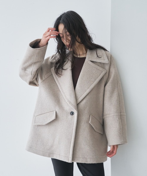 てひょじん子 amood modimoodハーフ コート 楽天市場】ハーフコート