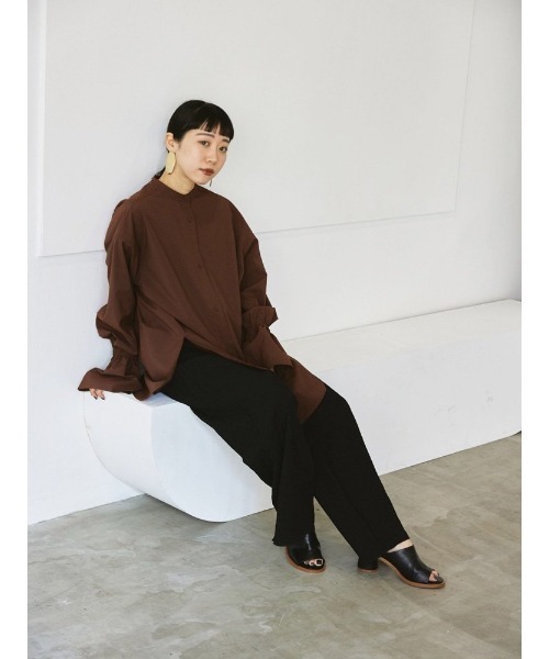 （タグ付き未使用）TODAYFUL チュニック TODAYFUL 「TODAYFUL」 長袖チュニック FREE チョコ レディース