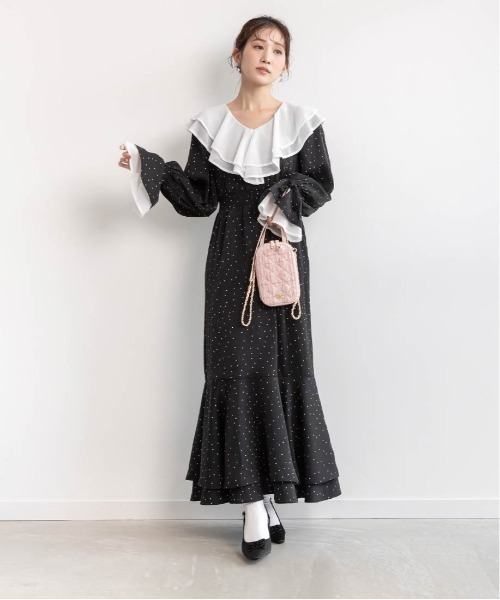 RANDA（ランダ） パンプス ミニリボンバックストラップパンプス