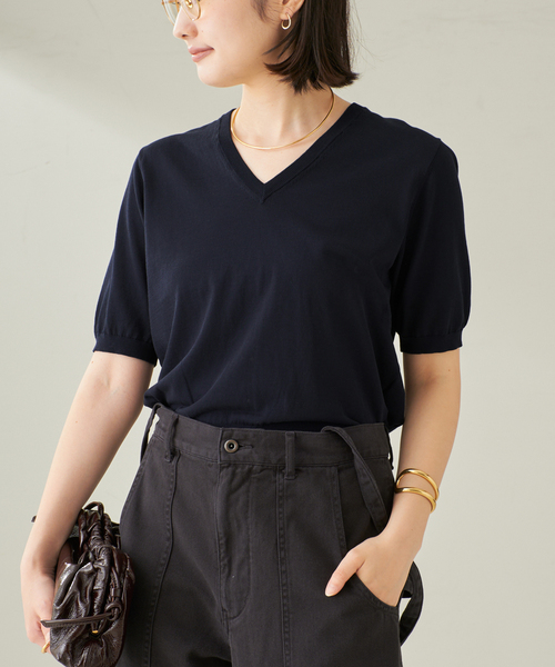 PLAGE ピンク ニット 半袖　美品 ケーブル半袖ニット – WEGO ONLINE STORE