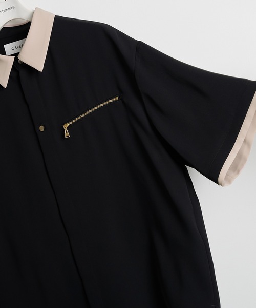 【美品】CULLNI クレリックシャツ CULLNI】別注 クレリックS/Sシャツ（シャツ/ブラウス）｜CULLNI