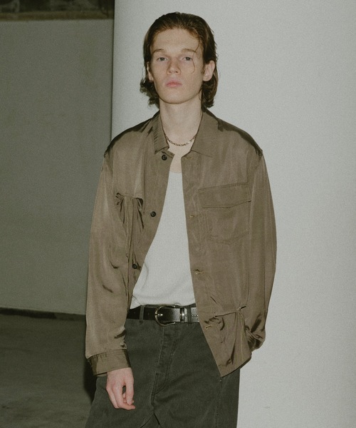 JieDa（ジエダ） シャツ RAYON SILK SHIRT JACKET メンズ レディース