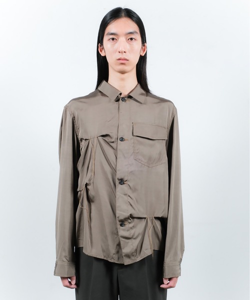 JieDa（ジエダ） シャツ RAYON SILK SHIRT JACKET メンズ レディース