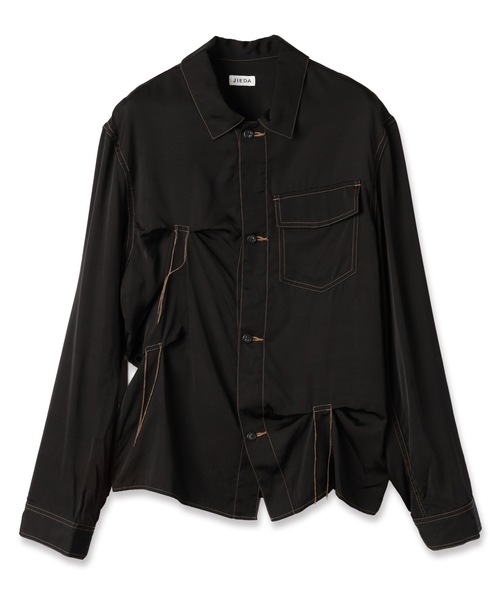 JieDa（ジエダ） シャツ RAYON SILK SHIRT JACKET メンズ レディース