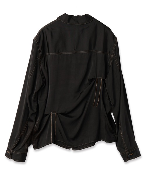 JieDa（ジエダ） シャツ RAYON SILK SHIRT JACKET メンズ レディース