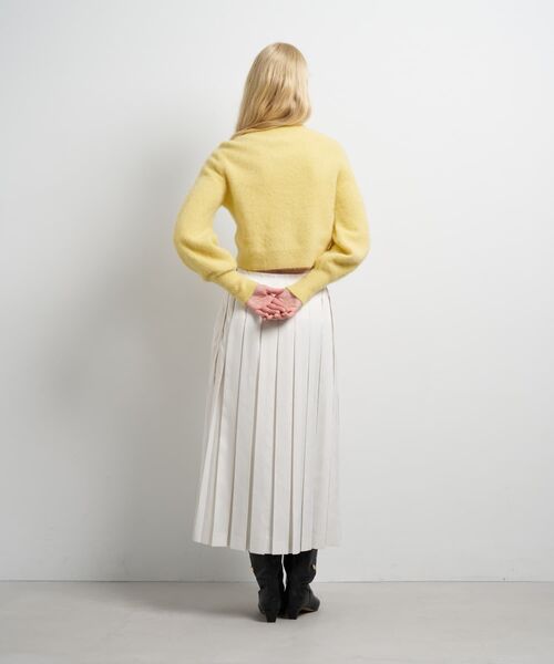 LANVIN en Bleu ニット セーター フォックスカシミヤパフスリーブ