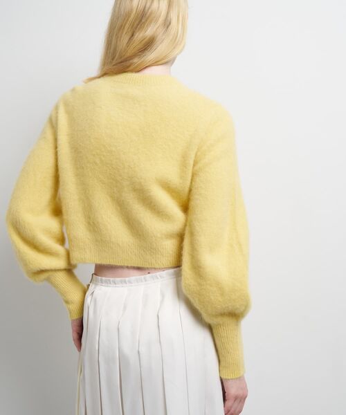 LANVIN en Bleu ニット セーター フォックスカシミヤパフスリーブ