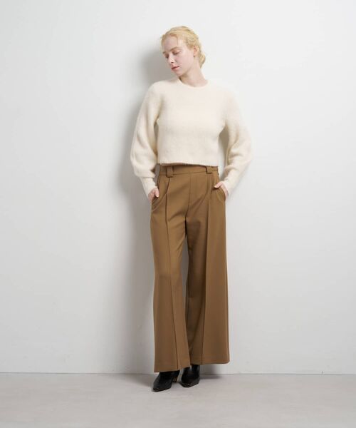 LANVIN en Bleu ニット セーター フォックスカシミヤパフスリーブ