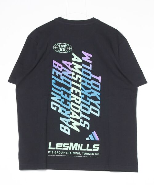 アディダス  Tシャツ　レズミルズ  メンズ　L adidas tシャツ Les Mills ツアーグラフィックTシャツ