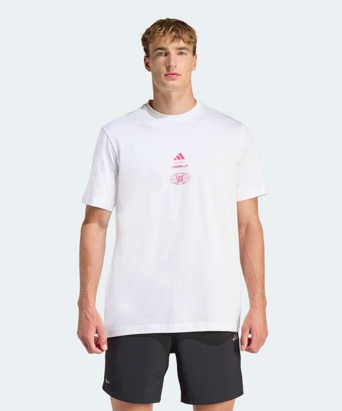 adidas × LesMILLS Tシャツ メンズXLサイズ adidas tシャツ Les Mills ツアーグラフィックTシャツ