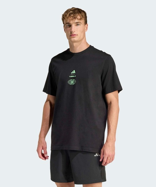 adidas × LesMILLS Tシャツ メンズXLサイズ adidas tシャツ Les Mills ツアーグラフィックTシャツ