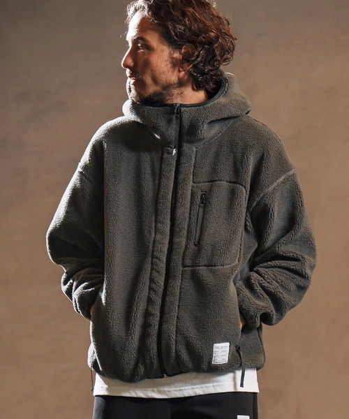 wjk reluxe パーカー mpa3876-boa fleece parka ボアフリースパーカー