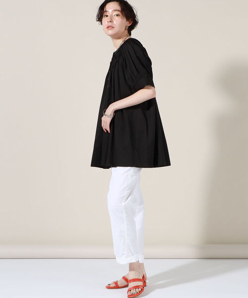「NOLLEY'S」 「Torrazzo Donna」半袖チュニック 38 ホワイト レディース