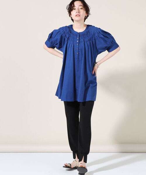 「NOLLEY'S」 「Torrazzo Donna」半袖チュニック 38 ホワイト レディース