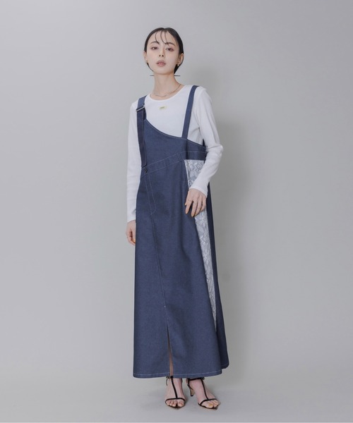 【美品】Eimee Lawサロペットスカート Eimee Law 「Eimee Law」 サロペットスカート FREE ブラック