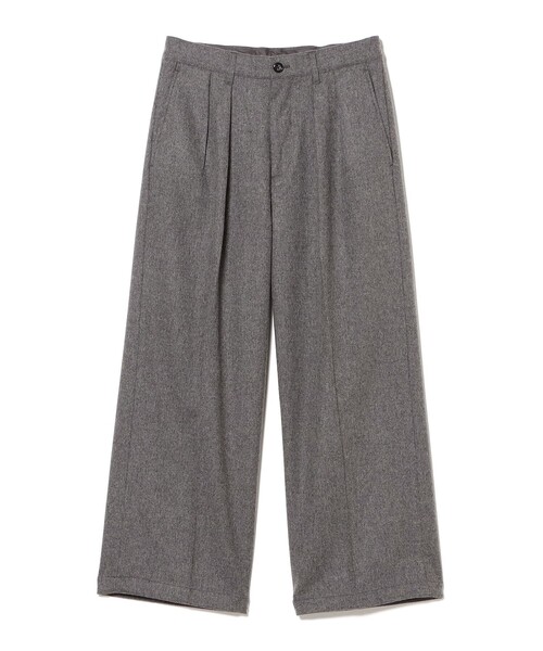 BEAMS（ビームス） スラックス ワイドストレート フランネル