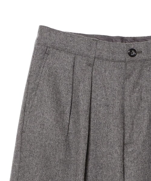 BEAMS（ビームス） スラックス ワイドストレート フランネル