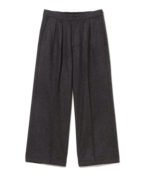 BEAMS（ビームス） スラックス ワイドストレート フランネル