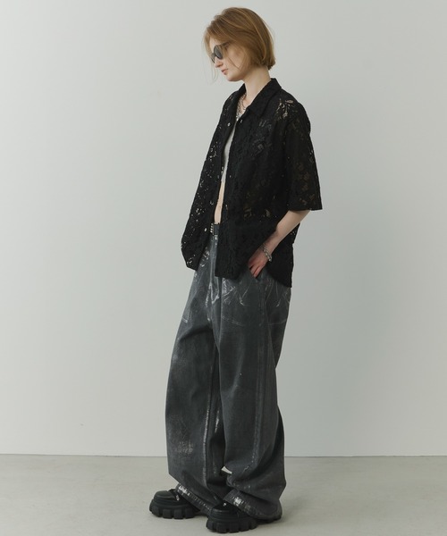 AIVER（アイバー） 半袖シャツ MEDIUM ブラック メンズ : ZOZOTOWN 