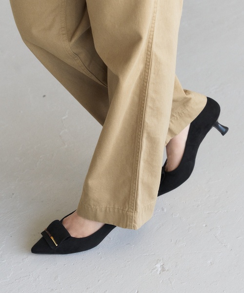 LE TALON（ル タロン） パンプス 5cmポインテッドマーブルバーパンプス